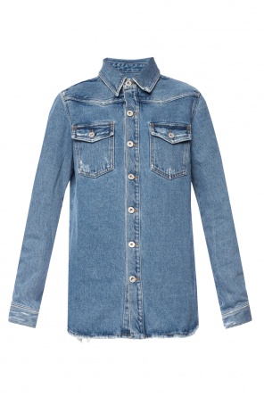 Denim shirt with print, zdjęcie 1 Denim shirt with print od Off White